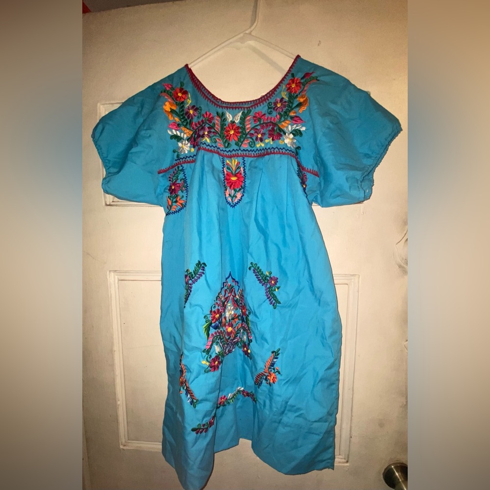 Blue Hispanic heritage dress